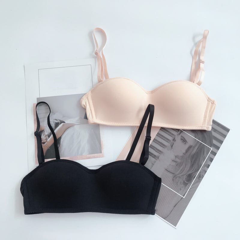 Gathered Non-Slip Bra