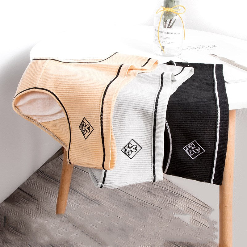 Threaded Cotton Sanitary Panties