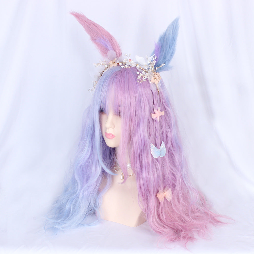 Matte Cotton Candy Synthetic Wig