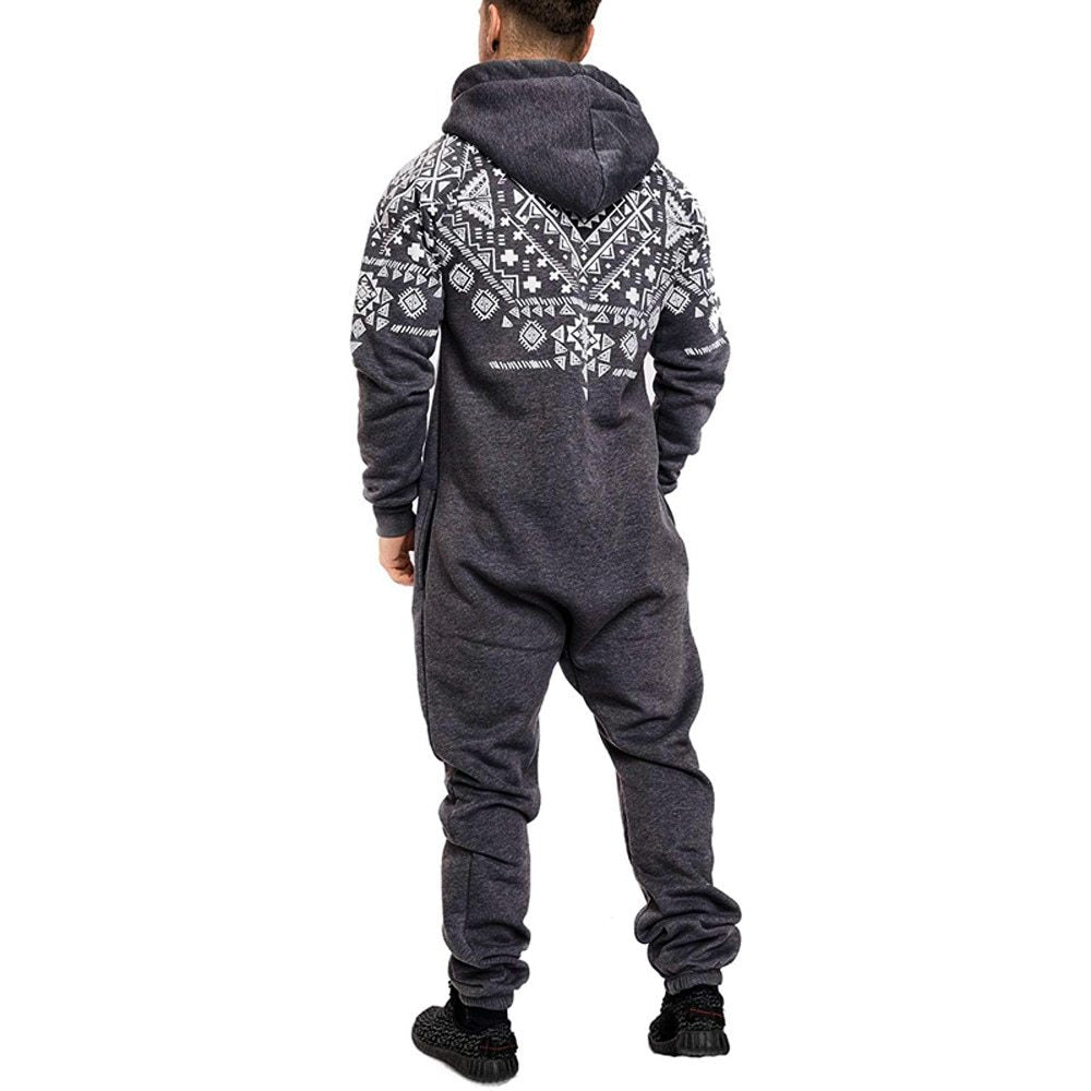 Stylish One-Piece Men's Pajamas