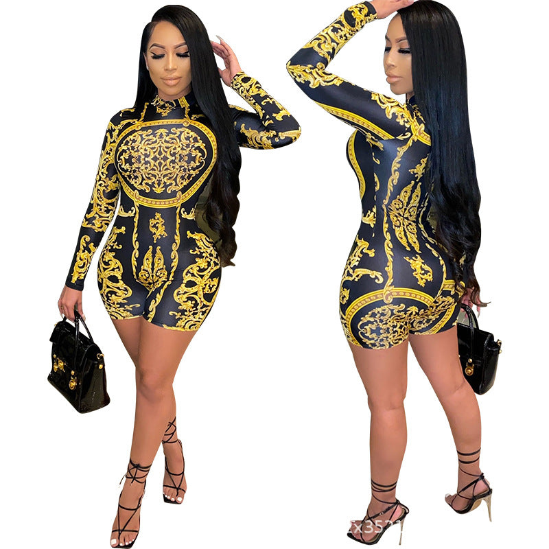 Women's Digital Print Jumpsuit