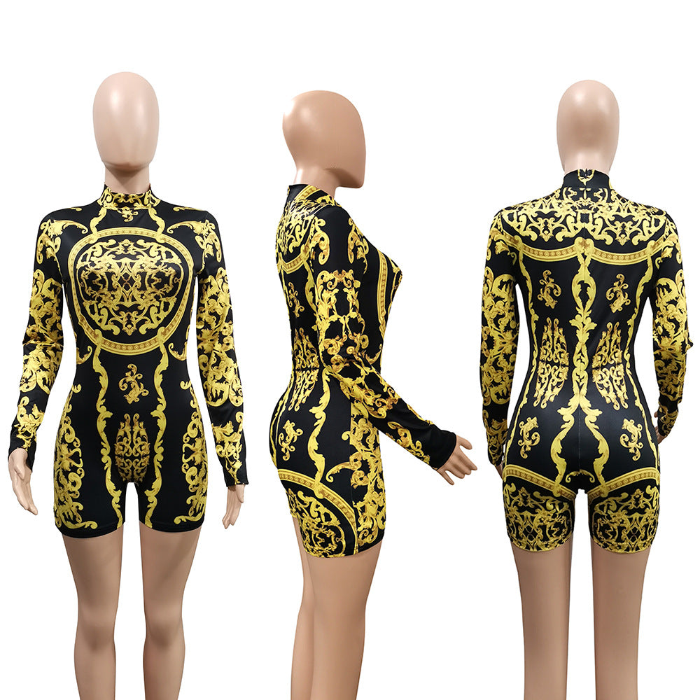 Women's Digital Print Jumpsuit