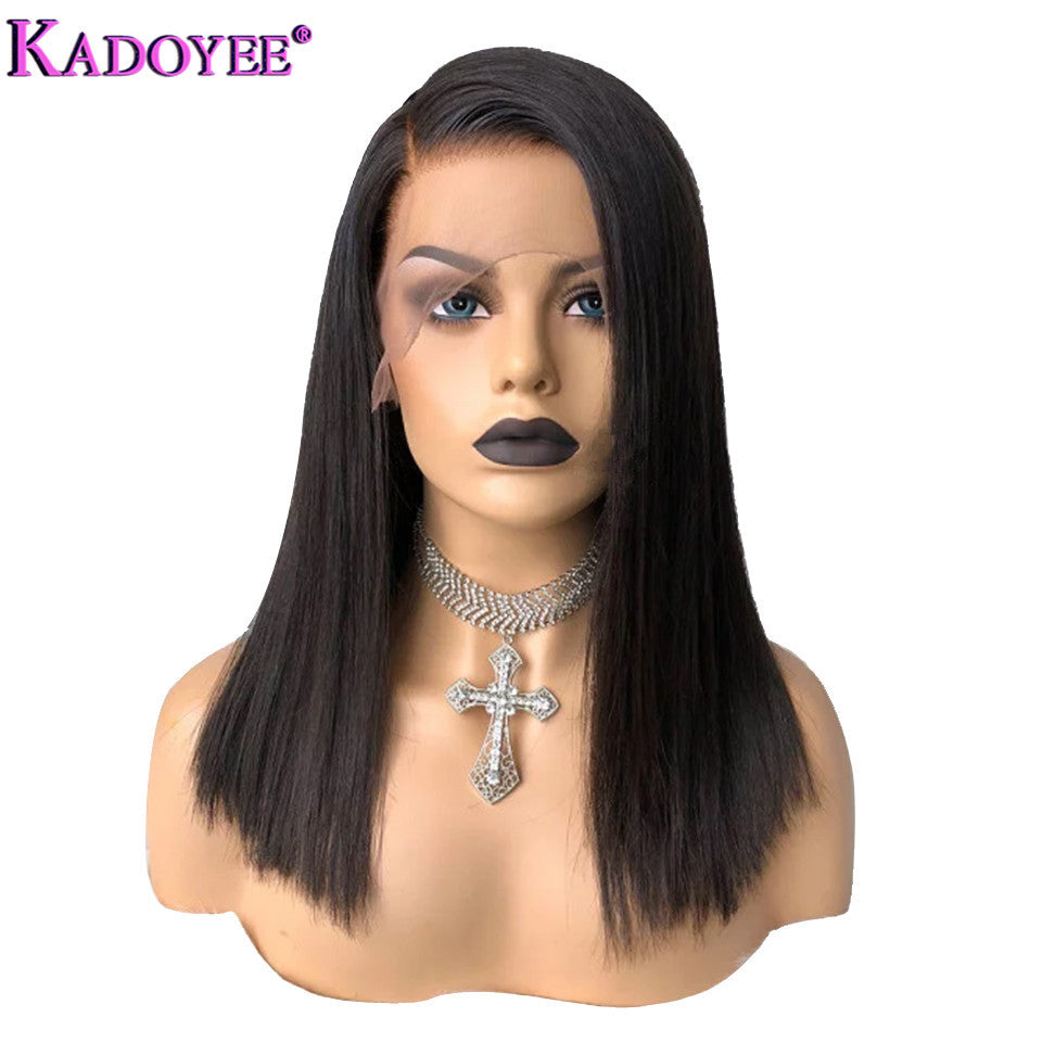 Front Lace Straight Human Hair Wig
