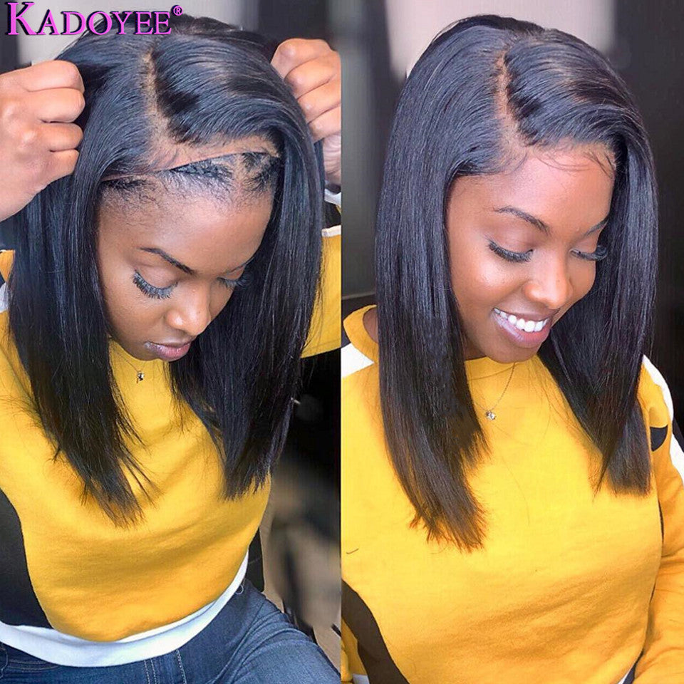 Front Lace Straight Human Hair Wig