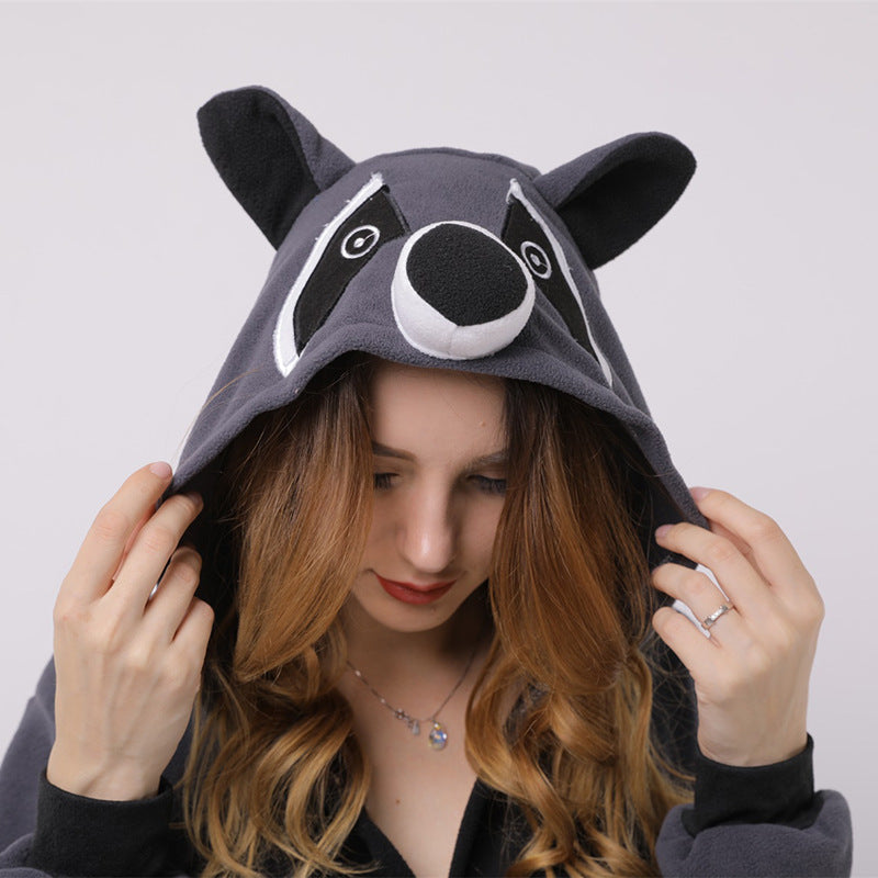 Fleece Raccoon Pajamas