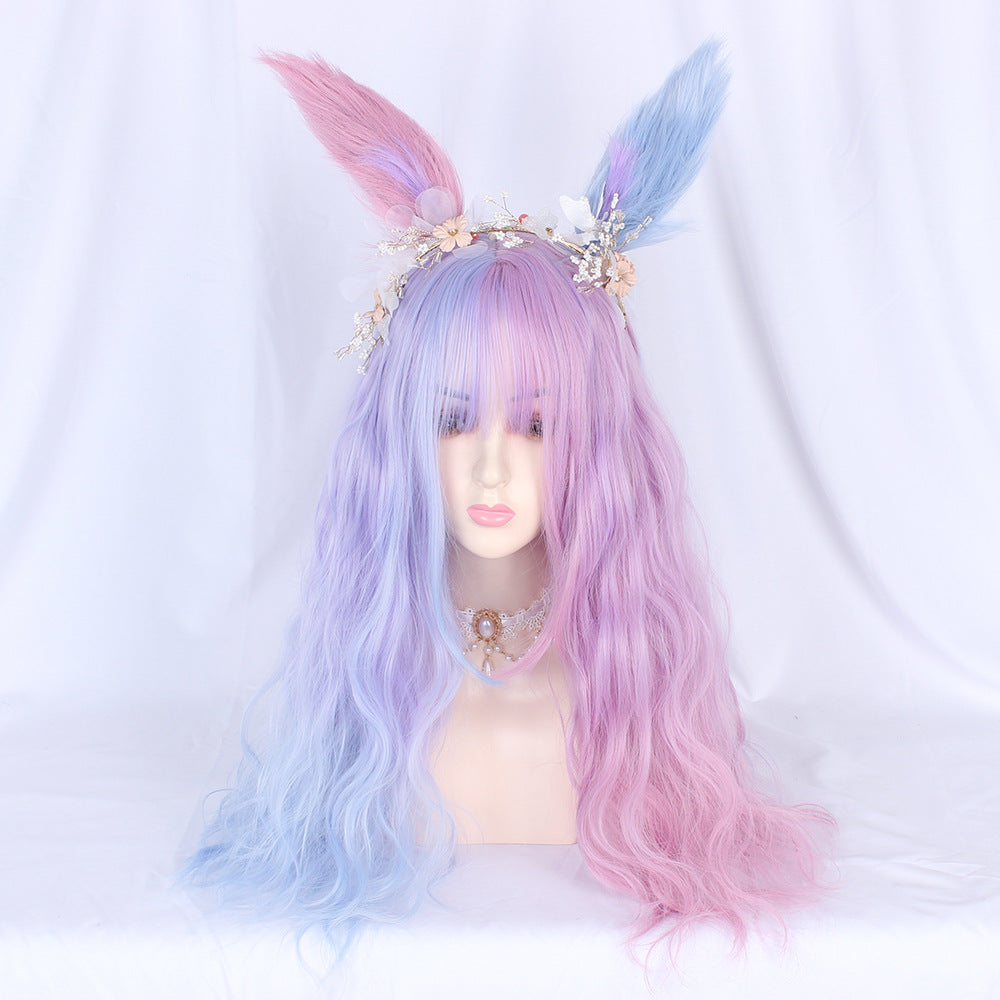 Matte Cotton Candy Synthetic Wig