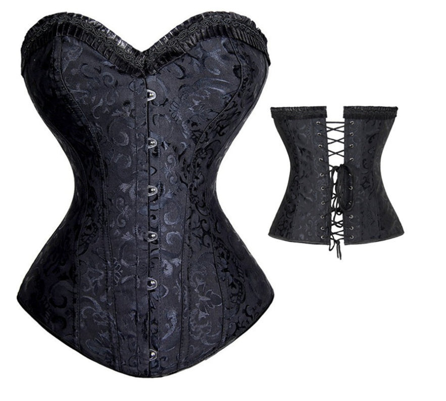 Punk Leather Halter Corset