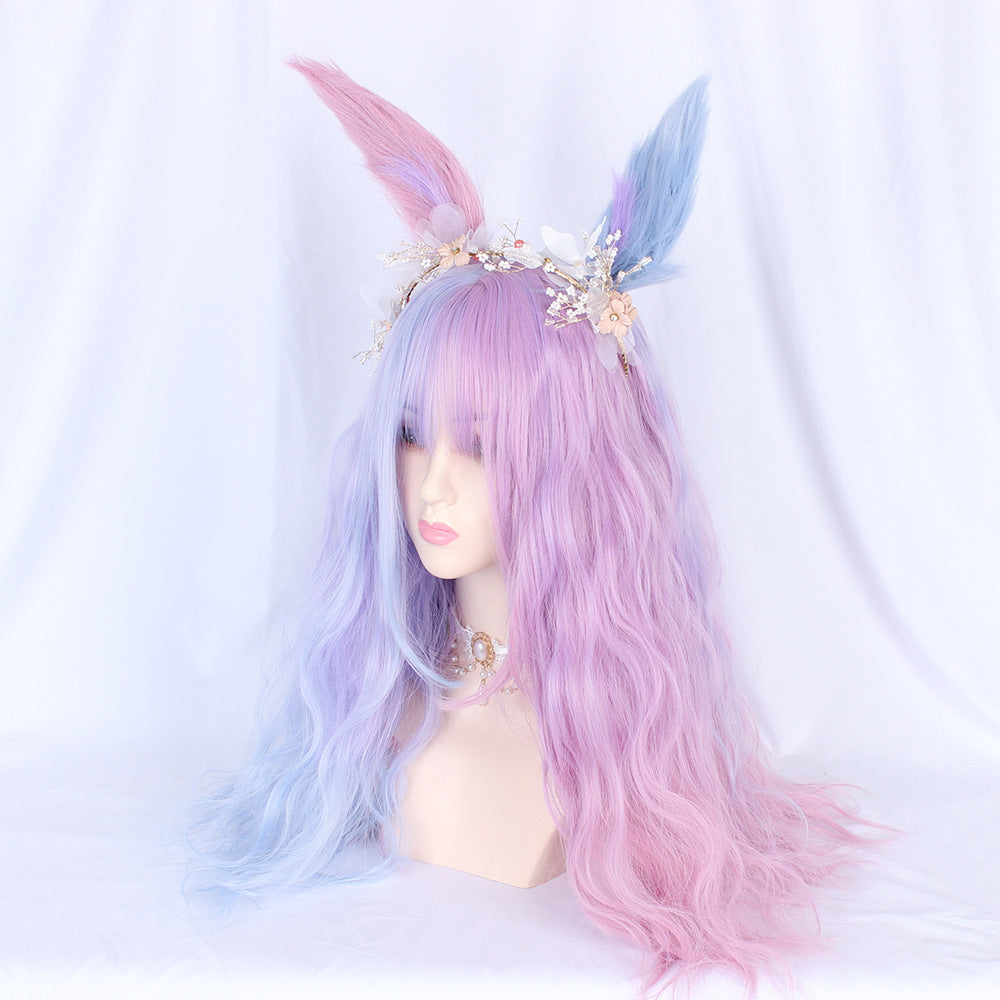 Matte Cotton Candy Synthetic Wig