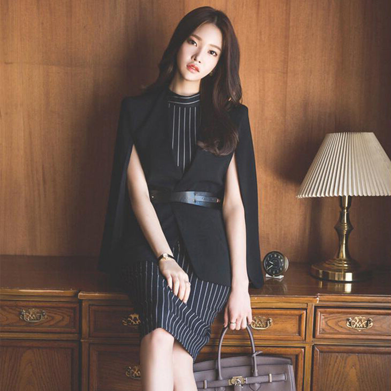 Pin Strip Office Dress