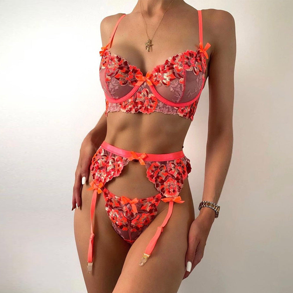 Beautiful Embroidered Lingerie Set