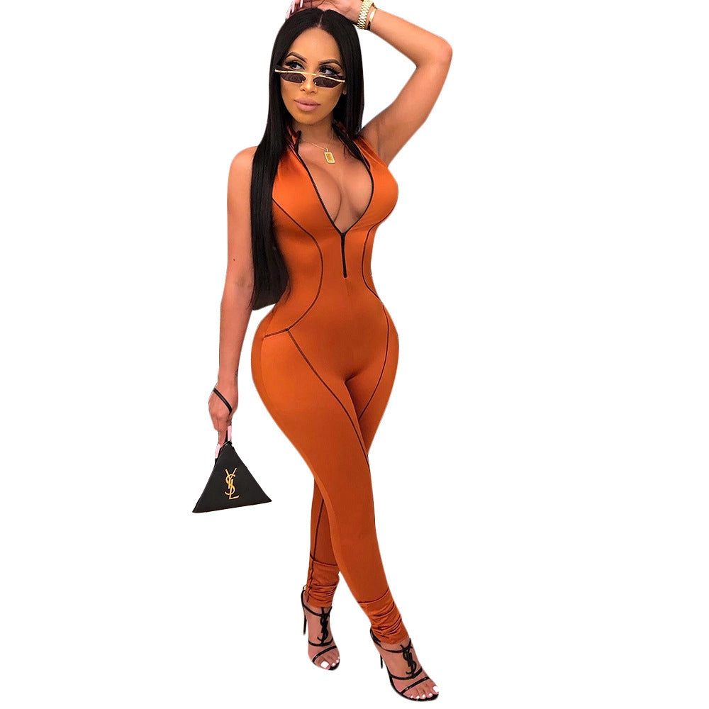 Side-Striped Jumpsuit