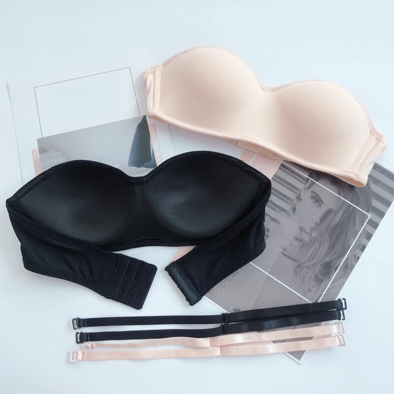 Gathered Non-Slip Bra