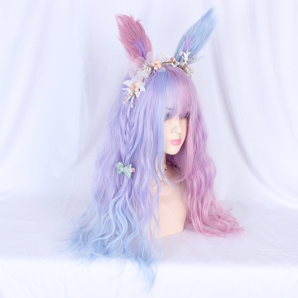Matte Cotton Candy Synthetic Wig