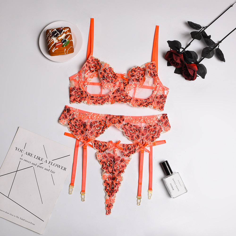 Beautiful Embroidered Lingerie Set