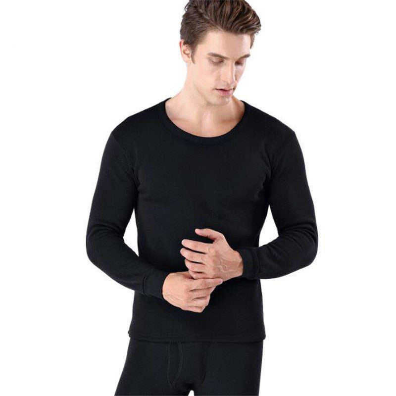 Warm Men’s Round Neck Pajamas Suit