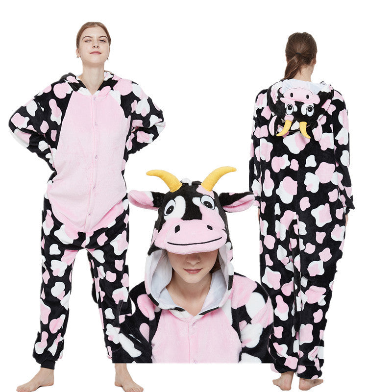 Flannel One-Piece Pajamas