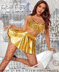 Sequined Tassel Set
