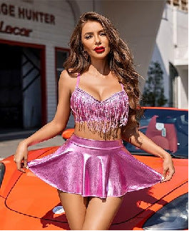 Sequined Tassel Set