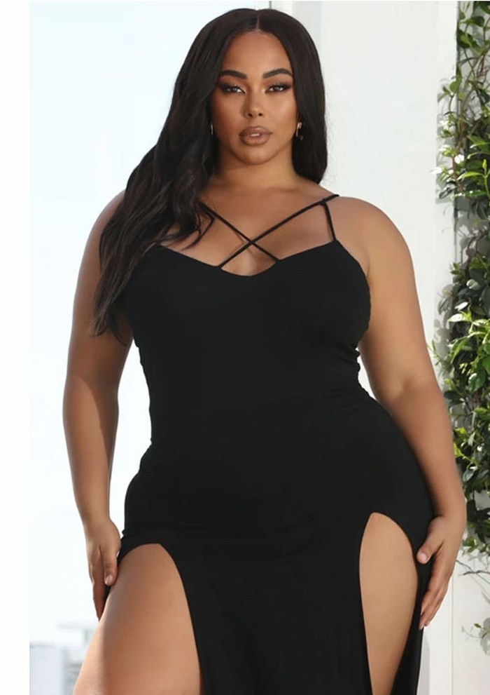 Basic Black Plus Size Dress