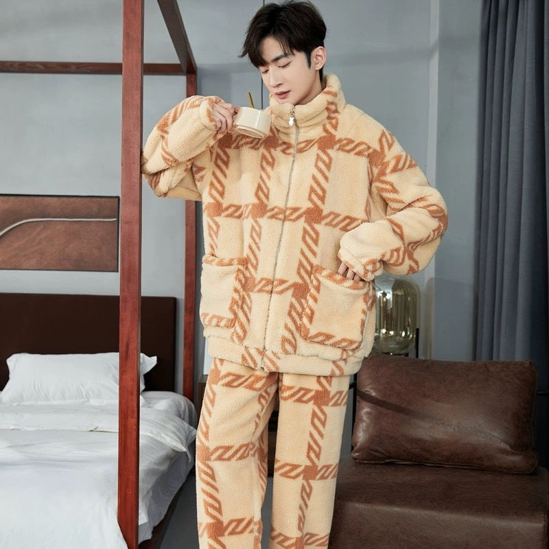 Men's Zipper Pajamas