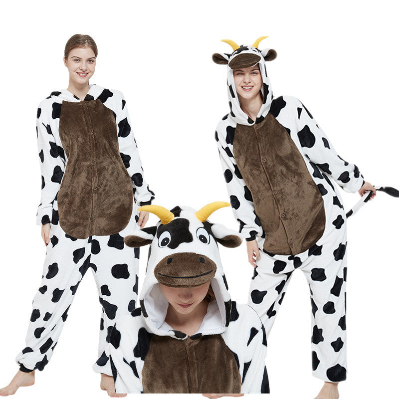 Flannel One-Piece Pajamas