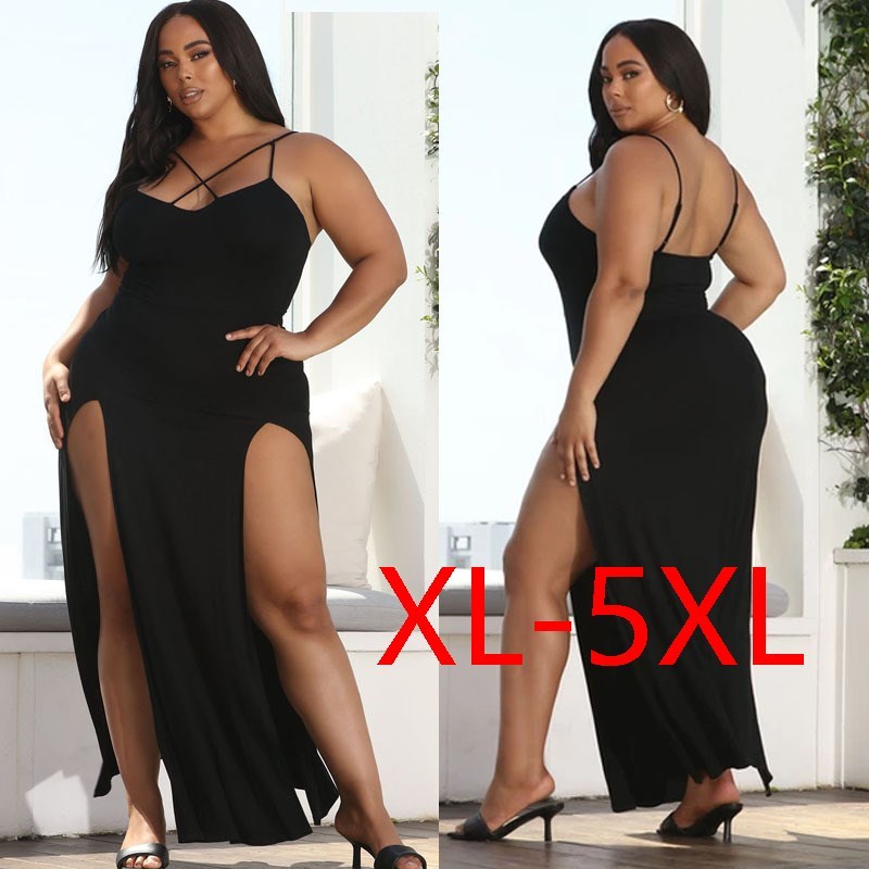 Basic Black Plus Size Dress