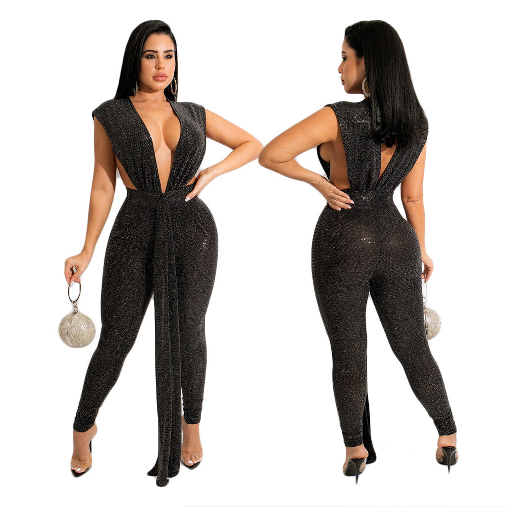 Sequin Fashion Sexy Women's Jumpsuit