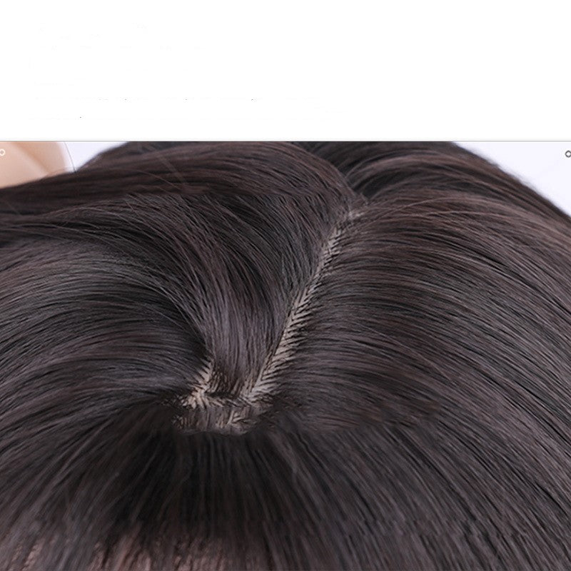 Synthetic Straight Mid-Length Wig
