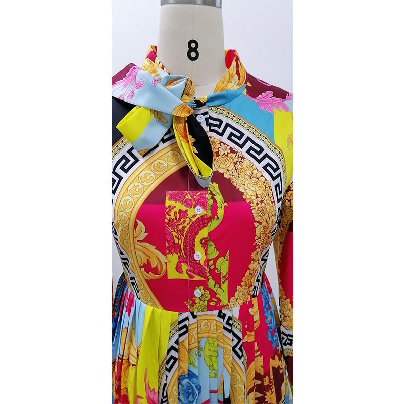 Fashion Print Plus Size Dress