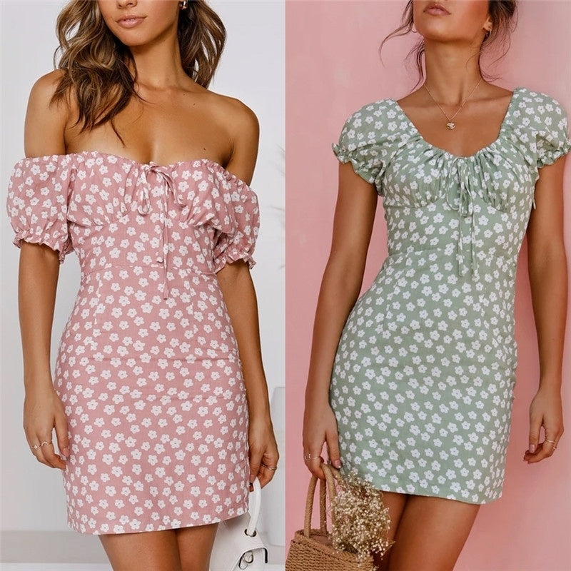 Cute Vestidos Print Boho Dress