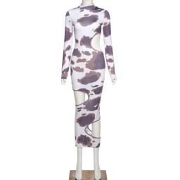 Women’s Irregular Hole Maxi Dress