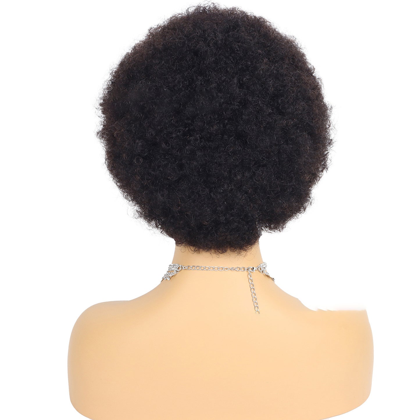 Short Kinky Afro Wig Human Hair