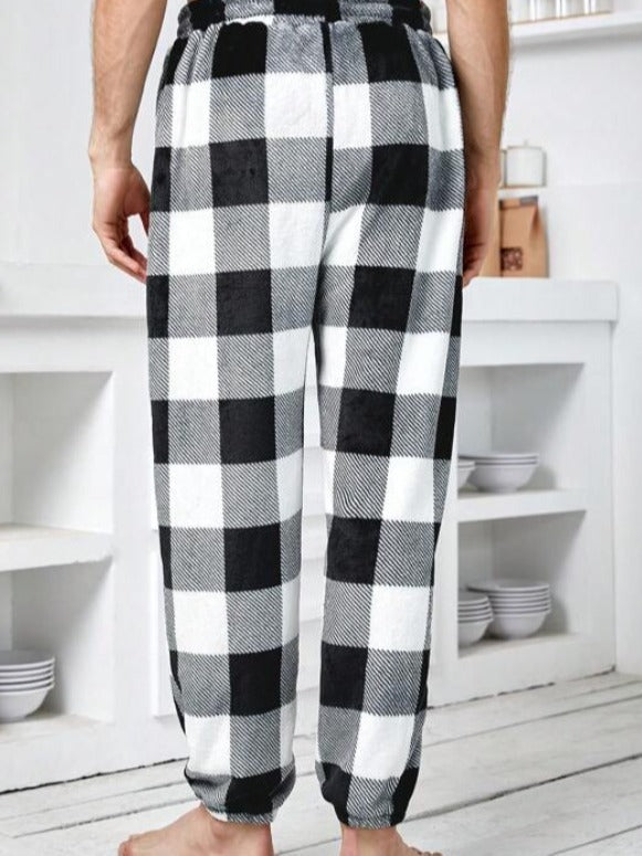 Drawstring Waist Casual Pants Pajamas Trousers