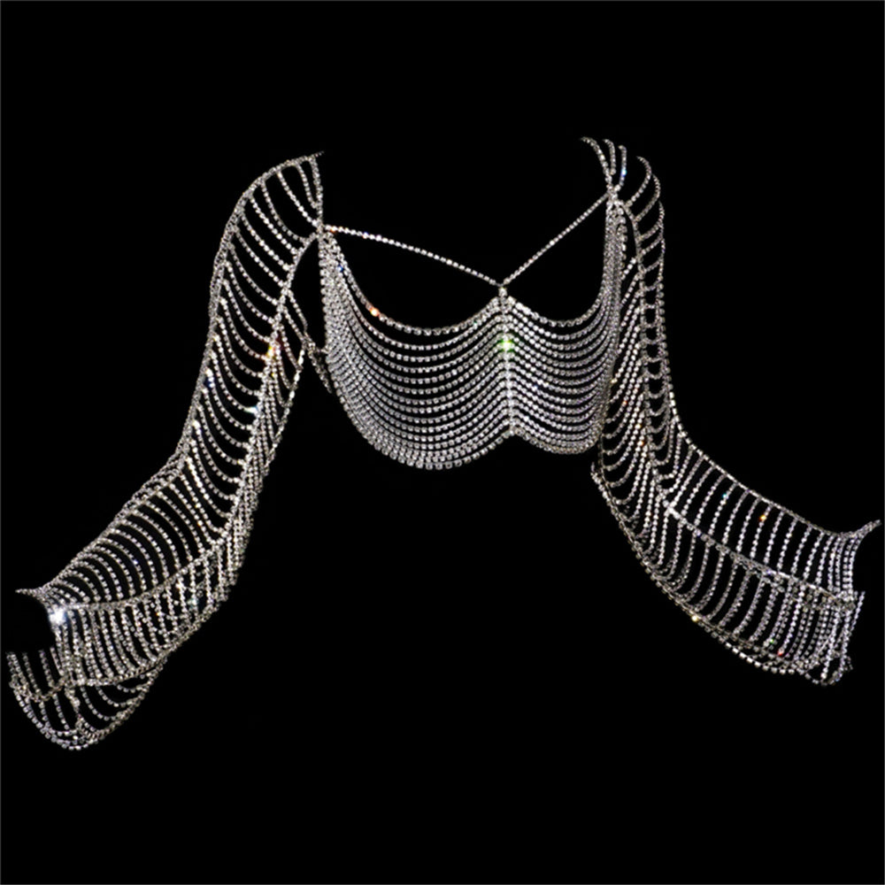 Shiny Multilayer Rhinestone Body Chain