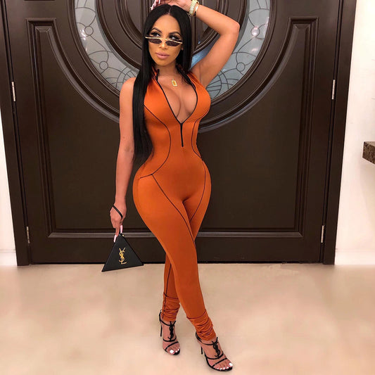 Side-Striped Jumpsuit