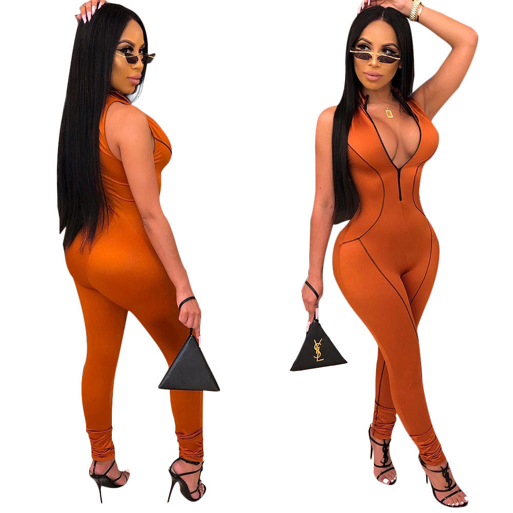 Side-Striped Jumpsuit