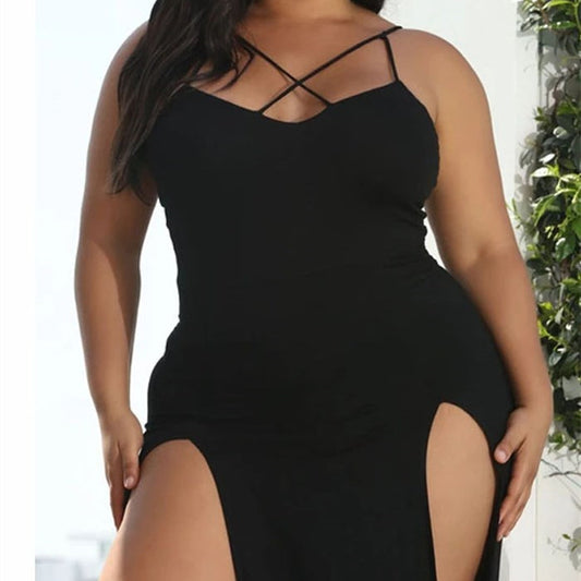Basic Black Plus Size Dress