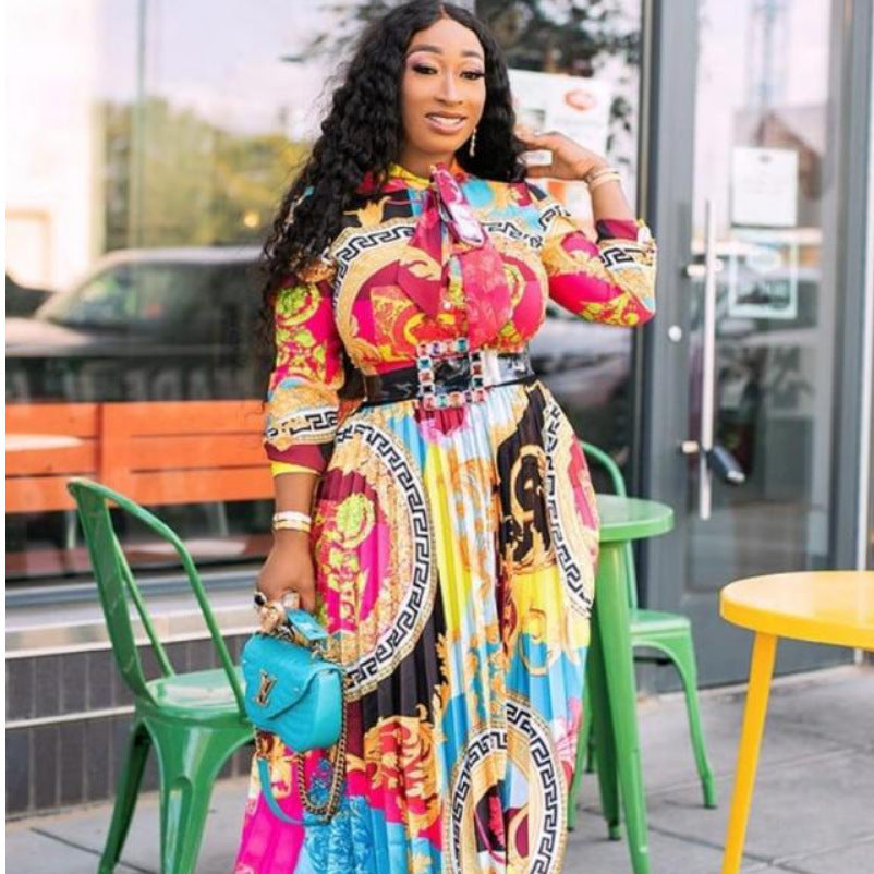 Fashion Print Plus Size Dress