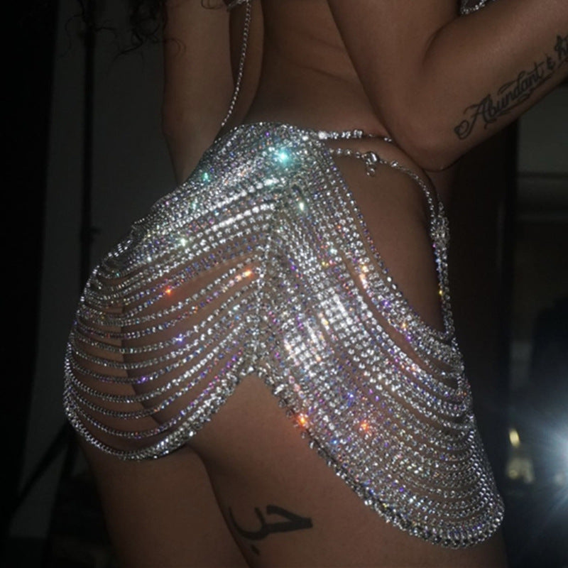 Shiny Multilayer Rhinestone Body Chain