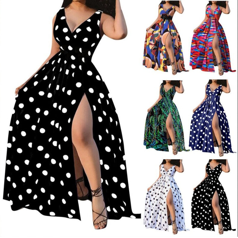 Ladies Poka Dot Party Dress
